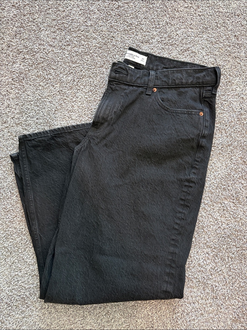 Abercrombie Low Rise Ultra Loose Jeans